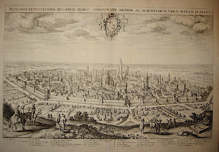 Merian Matthà¤us (1593-1650) Bononia vetustissima musarum sedes, omniumque artium ac scientiarum vera mater et altrix 1688 Francoforte